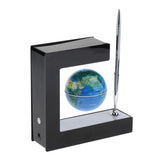 Maxbell Magnetic Levitation World Map Globe, Home Office Decoration Blue