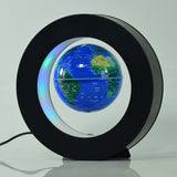 Maxbell Magnetic Levitation Floating World Map for Home Office Decor Blue