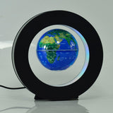 Maxbell Magnetic Levitation Floating World Map for Home Office Decor Blue