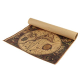 Maxbell Vintage World Wall Map Kraft Paper Art Wall Print Retro Map Nautical chart