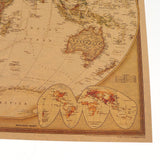Maxbell Nostalgic vintage craft paper world map medium A