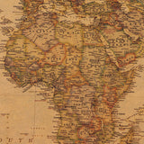 Maxbell Nostalgic vintage craft paper world map medium A
