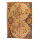 Maxbell Retro World Map Kraft Paper Nautical Chart B