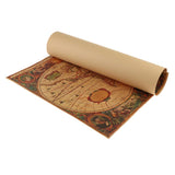 Maxbell Retro World Map Kraft Paper Nautical Chart B