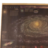 Maxbell Vintage World Wall Map Kraft Paper Art Wall Print Retro Map Milky Way Nebula