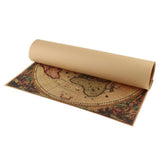 Maxbell Retro World Map Kraft Paper Nautical Chart D