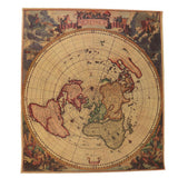 Maxbell Retro World Map Kraft Paper Nautical Chart D