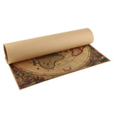 Maxbell Retro World Map Kraft Paper Nautical Chart D