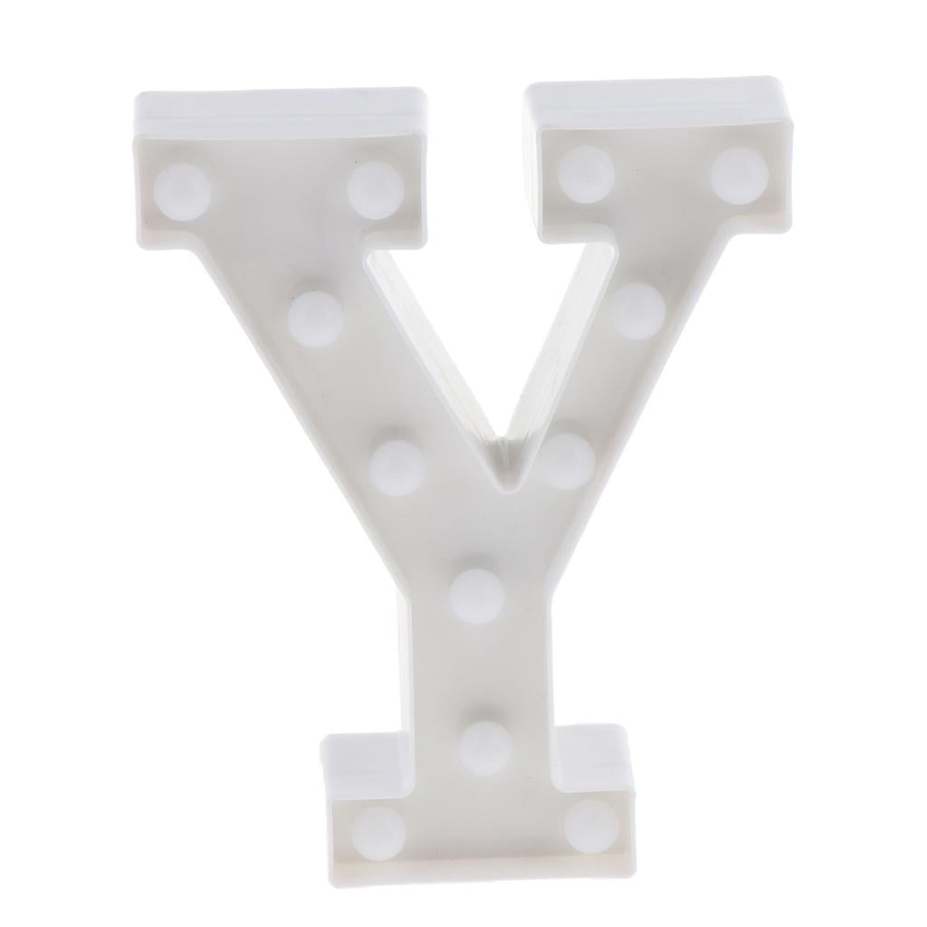 Max Decorative LED Letter Marquee Sign with Lights Y