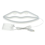 Max Decorative Night Lights Outdoor Indoor Night Light  Lips-Red