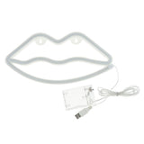 Max Decorative Night Lights Outdoor Indoor Night Light  Lips-Red