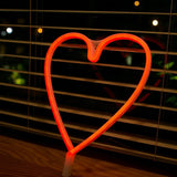 Max Decorative Night Lights Outdoor Indoor Night Light  Heart- Red