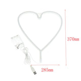 Max Decorative Night Lights Outdoor Indoor Night Light  Heart- Red