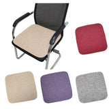 Non-slip Grain Chaff Dining Chair Cushion Office Seat Pad Square Red