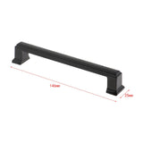 Max Black Alloy Kitchen Cabinet Handle Pull Door Drawer Puller 128mm Holes_4