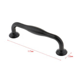 Max Black Alloy Kitchen Cabinet Handle Pull Door Drawer Puller 96mm Holes_8
