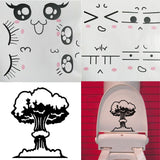 Max DIY Creative Removable Expression Toilet Sticker for Toilet Bathroom Expression_1