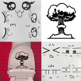 Max DIY Creative Removable Expression Toilet Sticker for Toilet Bathroom Expression_1