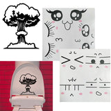 Max DIY Creative Removable Expression Toilet Sticker for Toilet Bathroom Expression_1