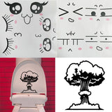 Max DIY Creative Removable Expression Toilet Sticker for Toilet Bathroom Expression_1