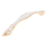 Max Classic Wardrobe Door Handles White &Golden Size_5