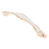 Max Classic Wardrobe Door Handles White &Golden Size_5
