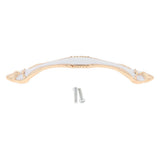 Max Classic Wardrobe Door Handles White &Golden Size_5