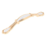 Max Classic Wardrobe Door Handles White &Golden Size_8