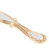 Max Classic Wardrobe Door Handles White &Golden Size_8