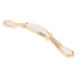 Max Classic Wardrobe Door Handles White &Golden Size_8