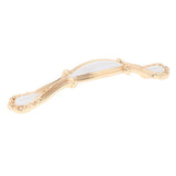Max Classic Wardrobe Door Handles White &Golden Size_8