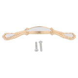 Max Classic Wardrobe Door Handles White &Golden Size_8