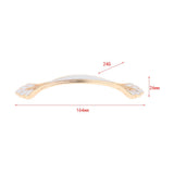 Max Classic Wardrobe Door Handles White &Golden Size_9