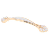 Max Classic Wardrobe Door Handles White &Golden Size_9