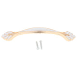 Max Classic Wardrobe Door Handles White &Golden Size_9