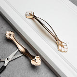 Classic Wardrobe Door Handles White &Golden Size_10