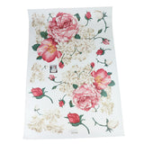 Maxbell 3D PVC Window Sticker Decorative Wall Stickers Peony