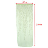 Max Sheer Gauze Voile Window Curtain Tulle Drape Rod Pocket 100X270cm Green