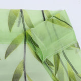 Max Sheer Gauze Voile Window Curtain Tulle Drape Rod Pocket 100X270cm Green