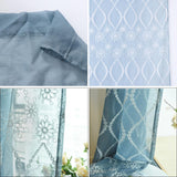 Max 3 Color Translucent Polyester Fabric Cotton Curtain Voile Curtain Light Blue