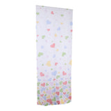 Max Heart Shape Semi Sheer Curtains Rod Pocket  100x270cm