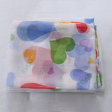 Max Heart Shape Semi Sheer Curtains Rod Pocket  100x270cm