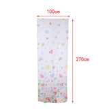 Max Heart Shape Semi Sheer Curtains Rod Pocket  100x270cm