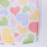 Max Heart Shape Semi Sheer Curtains Rod Pocket  100x270cm
