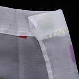 Max Heart Shape Semi Sheer Curtains Rod Pocket  100x270cm