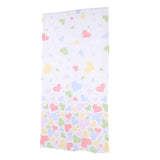 Max Heart Shape Semi Sheer Curtains Rod Pocket  100x200cm