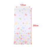 Max Heart Shape Semi Sheer Curtains Rod Pocket  100x200cm
