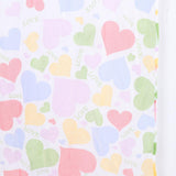 Max Heart Shape Semi Sheer Curtains Rod Pocket  100x200cm