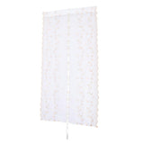 Max Pastoral Tulle Window Roman Curtain Embroidered Sheer for Home 0.8x2m