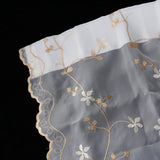 Max Pastoral Tulle Window Roman Curtain Embroidered Sheer for Home 0.8x2m